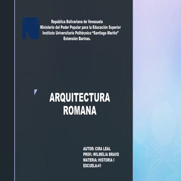 Tarea 2 arquitectura romana