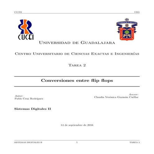 Conversión de flip flops | PDF
