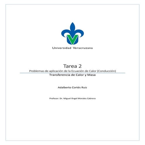 Serie de problemas de transferencia de calor