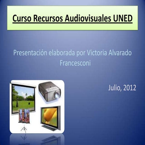 Tarea 3 Recursos Audiovisuales UNED