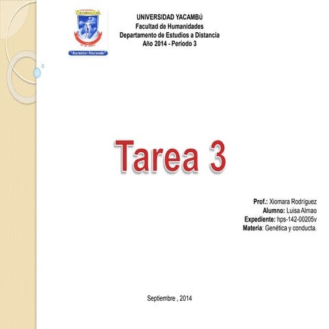 genética y conducta 