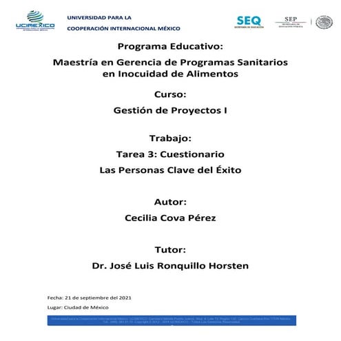 Tarea 3   Cuestionario - Las personas clave del éxito