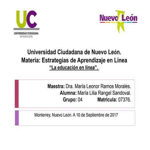 La Educación a distancia.