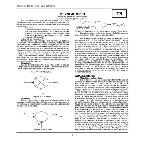 Tipos de Mezcladores