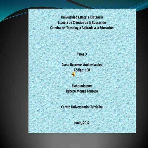 Tarea 3 recusros audiovisuales