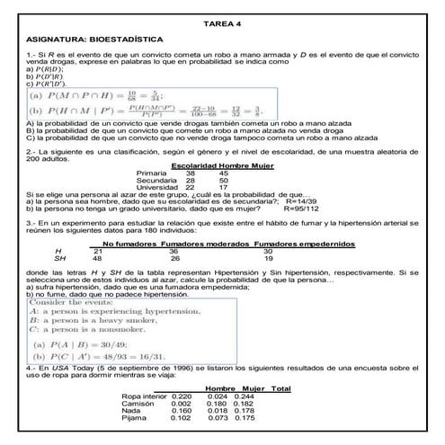 Tarea 4 de probabilidad con respuestas