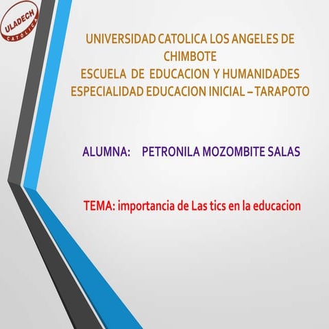 Tarea 4 presentacion importancia de las tics