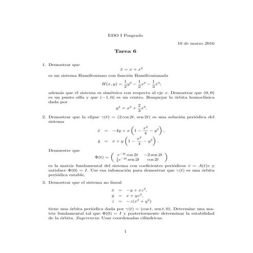 ecuaciones diferenciales ordinarias