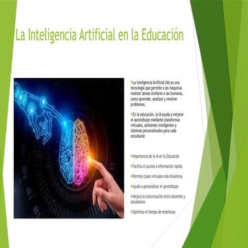 El Impacto de la Inteligencia Artificial en la Educación Moderna y su ...