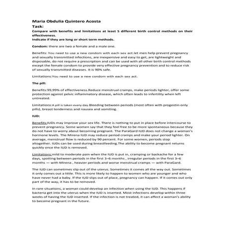 Tarea de birth control