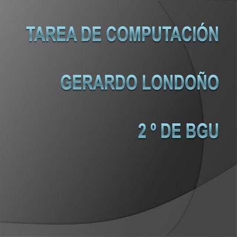 Tarea de computación