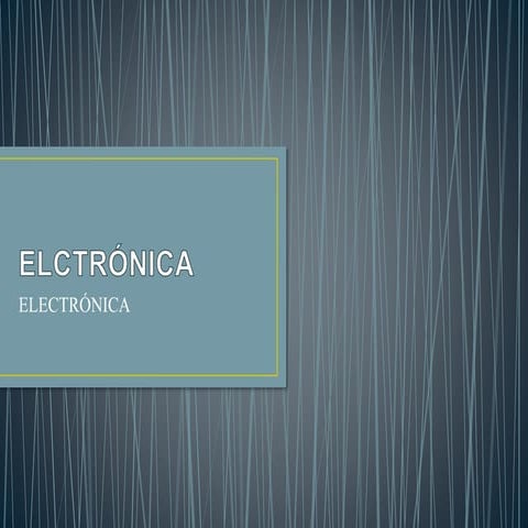 Tarea de electronica de tecnologia