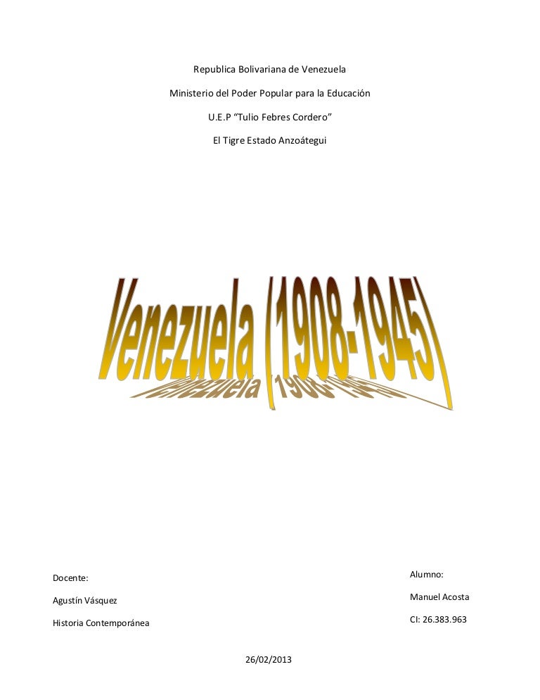 Venezuela (19081945)