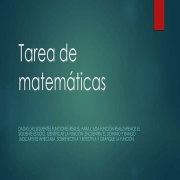 Tarea de matemáticas