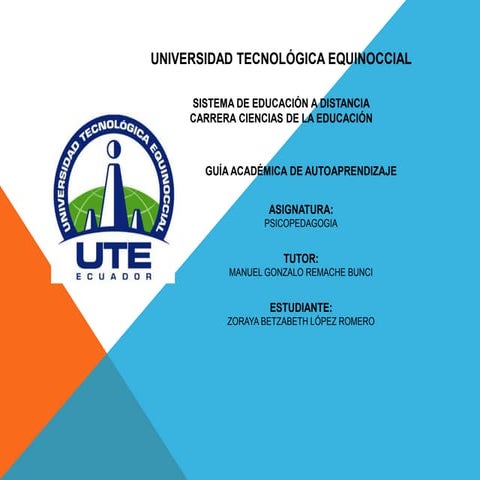 UTE PROBLEMAS FRECUENTES DEL DESARROLLO APEGO Y ANSIEDAD