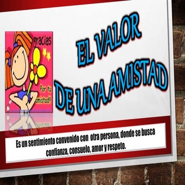 Valores "Amistad"