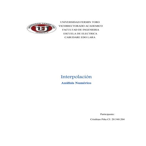 Interpolación, Investigación