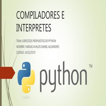 Propuestos python