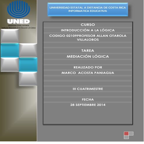 Tarea mediación lógica   marco acosta