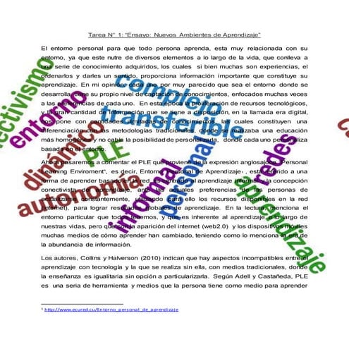Tarea n 1 Ensayo  nuevos ambientes de aprendizaje