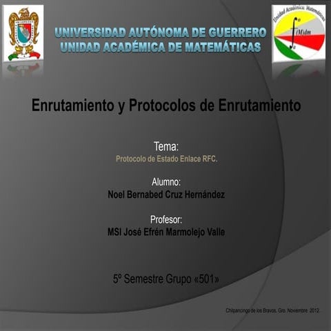 Protocolo y Enrutamiento de Protocolo