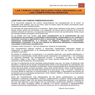 Tareas competenciales. del aula a l...