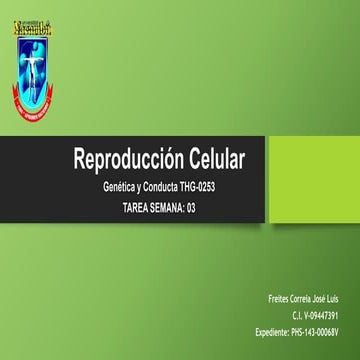 La Reproducción Celular