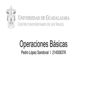 Operaciones Básicas en PHP