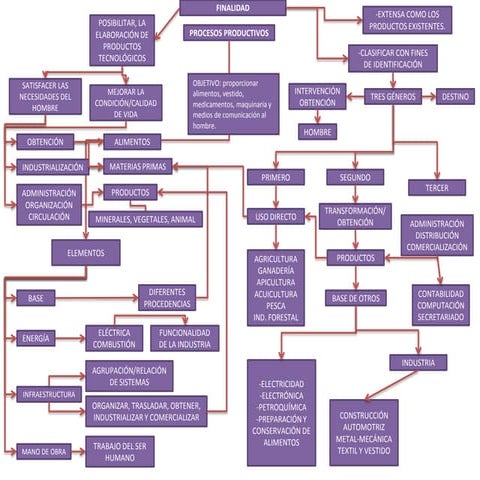 Mapas conceptuales procesos de producción | PPTX