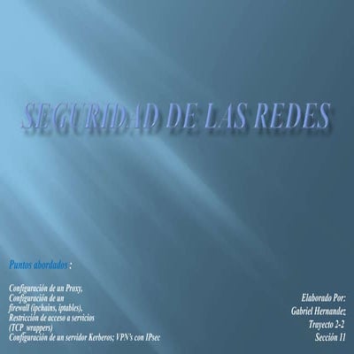 Seguridad De Las Redes