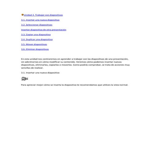 Tarea unidad 3 trabajar con diapositivas