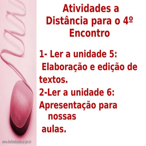 Tarefa  4º Encontro