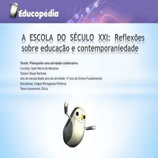 Tarefa   planejando uma atividade c...