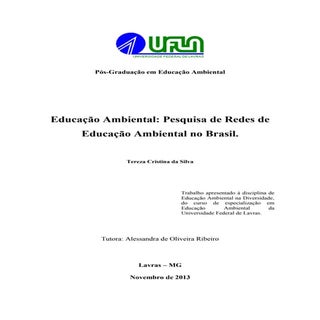 Tarefa3.2 - Redes de Educação Ambie...