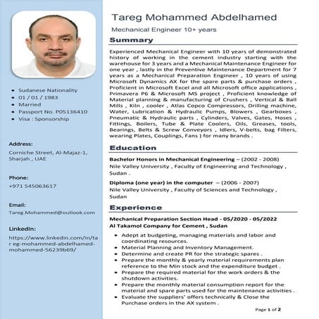 Eng.Mostafa Ezzat.CV