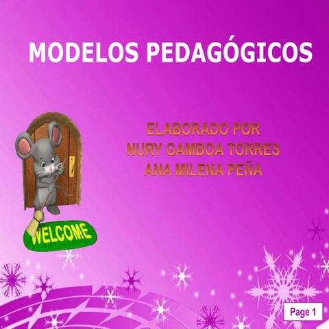 Tarea 4 Modelos pedagogicos
