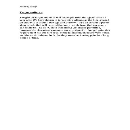 Script For ‘Elimination’ | DOCX