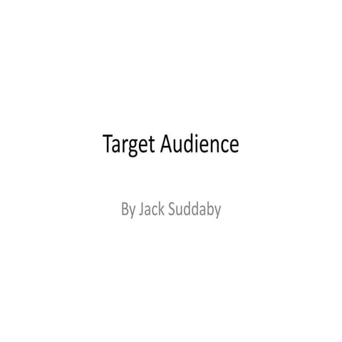 Target audience