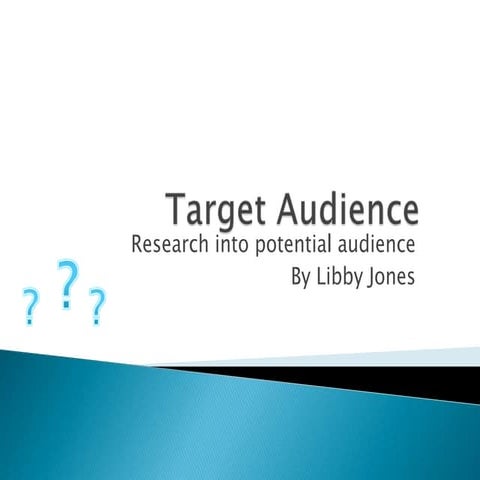 detailed research into Target audience