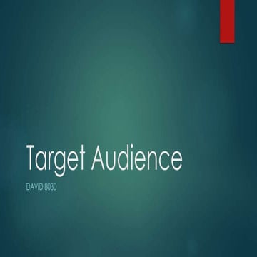Target audience