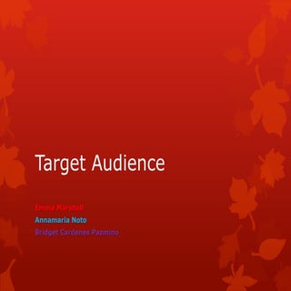 Target Audience 2