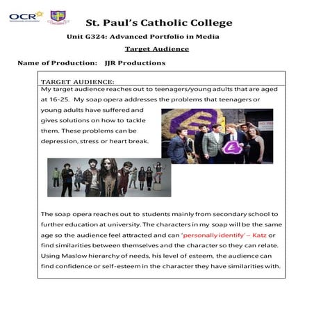 Target audience sheet | DOCX