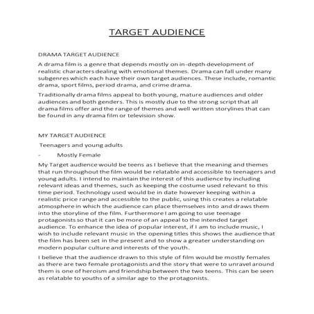 Target audience | PPTX