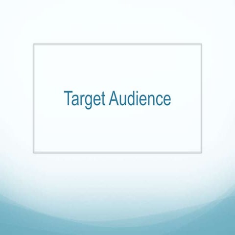 Target audience