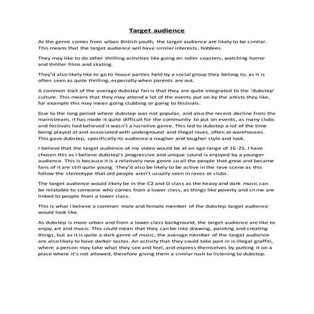 Target audience | PPTX
