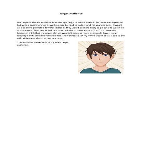 Target audience | DOCX