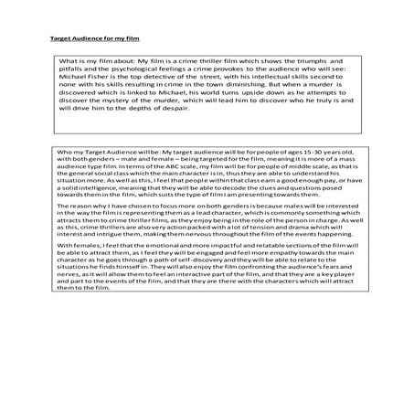 Target audience research worksheet | DOCX