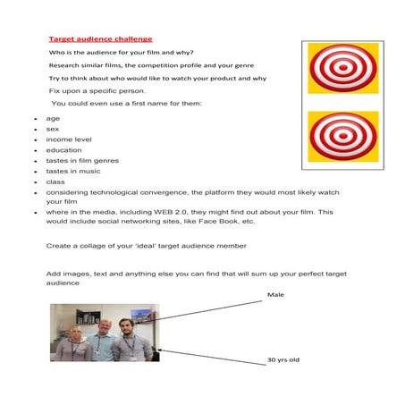 Target audience challenge