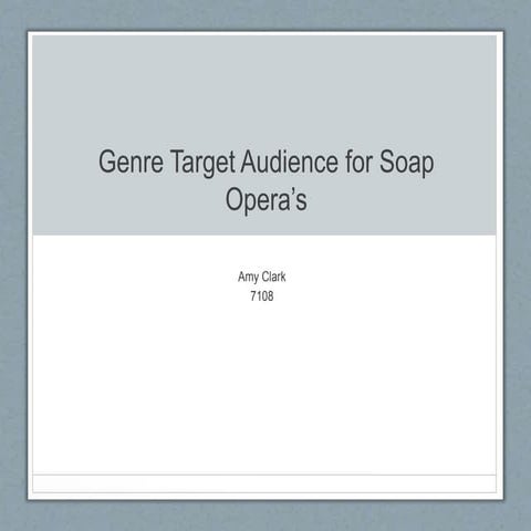 Soap opera basics | DOCX