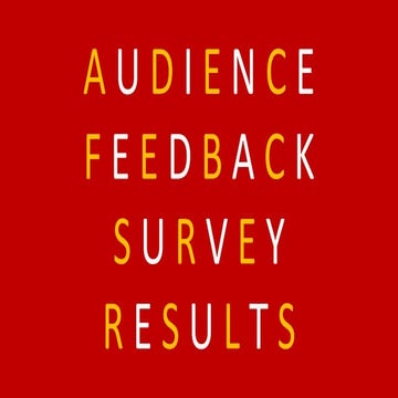 Target Audience Feedback
